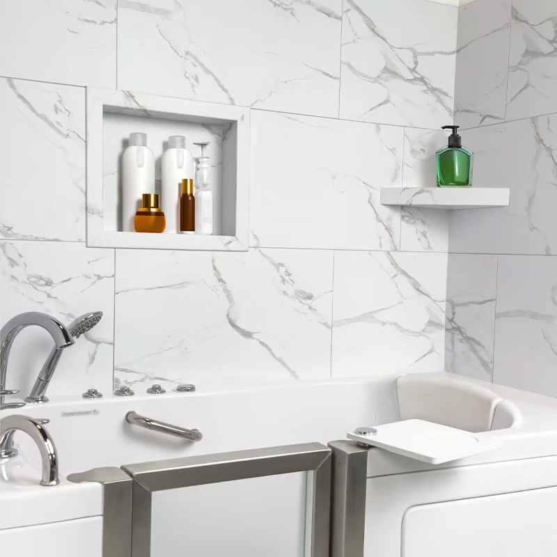Tongue & Groove PVC Carrara Tile 25″x15″ - Image 4