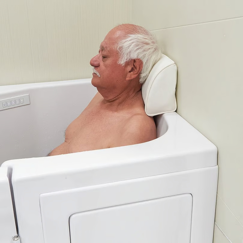 Small 10″ x 7.5″ Head Pillow with 2-Suction-Cups for Walk-In Bathtubs - Image 3